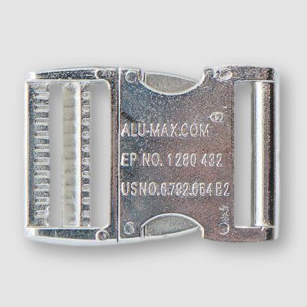 Aluminium Side release Buckle Nickel plated 50 mm ALU-MAX