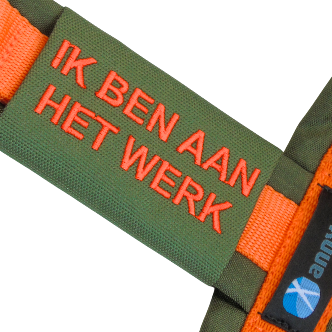 Custom text labels for dogs | Anny X Harness Labels | 4Kyon Custom text labels for dogs | Anny X Harness Labels | 4Kyon
